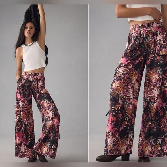 Anthropologie Pants - By Anthropologie Palazzo Utility Cargo Pants